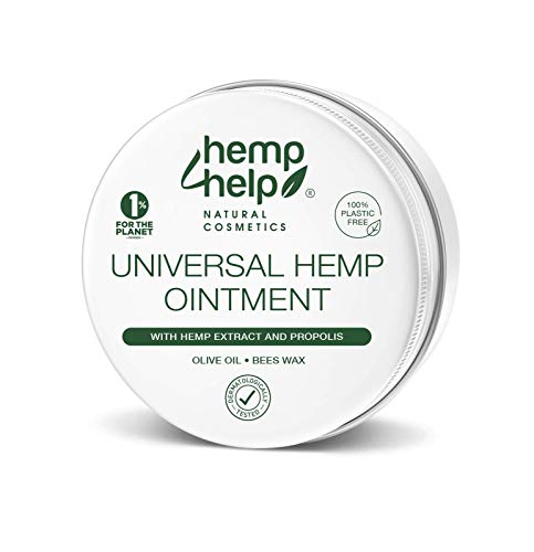 Universal Hanf-SALBE von HEMP 4 HELP Bestseller mit BIO-HANF, Bio Hanföl und unraffiniert PROPOLIS | 50 ml | für die intensive Haut-Pflege als Körper Wund- Heil Salbe