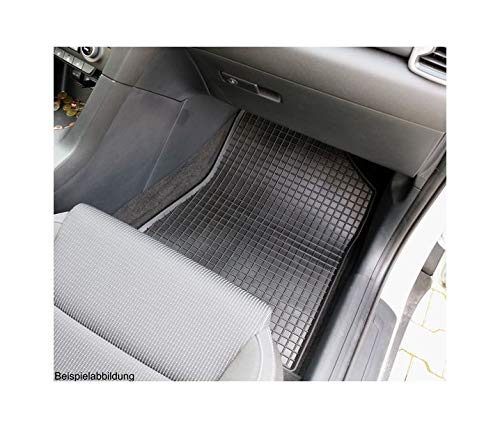 Rubberen matten voorzijde rubberen vloermatten set voor VW Volkswagen Sharan II (vanaf 2010) / Seat Alhambra II 7N (2010-2020) - 2-delig - precies passend