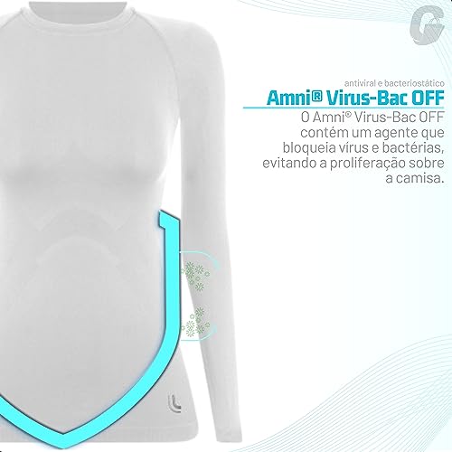 Camiseta,Térmica,Lupo,feminino,Branca ,M