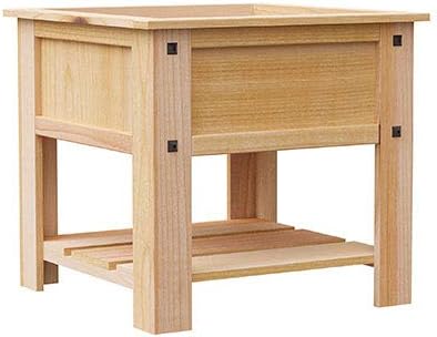 Panacea 81712 Mission Raised Cedar Planter Bed, Tan, 2'L x 2'W,32" H