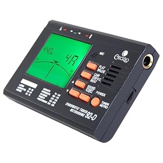 Cecilio Digital Metronome Tuner 2 in 1, Chromatic Tuner with Metronome for Guitar, Bass, Violin, Ukulele, High Visibility LCD, Precision Calibration - Les Beatles, Paul McCartney, John Lennon, RIngo Starr, George Harrison