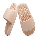 Shower Slide for Men with Holes | Bathroom Slippers Men Non Slip College Bathroom Shower Sandals | Comfy for Swimming, Pool, Beach, Bathroom, Indoor and Outdoor