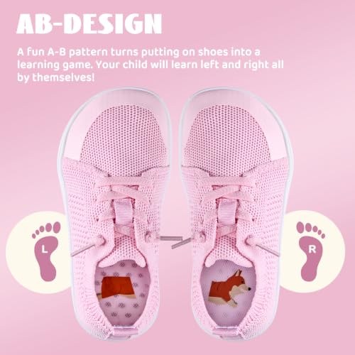 Image of WateLves Toddler Little Kids Wide Barefoot Shoes Boys Girls Minimalist Sneakers Lightweight Breathable Walking Shoes | Naturally Splay | Flexible Fit