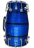 SALABLEZ Dholak - Dadi in legno fatti a mano per strumento musicale folk indiano (blu)
