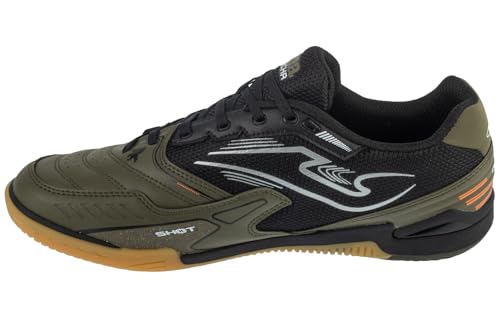 Joma Cancha 2512 IN CANW2523IN, Herren, Hallenschuhe, Black/Green, 45 EU