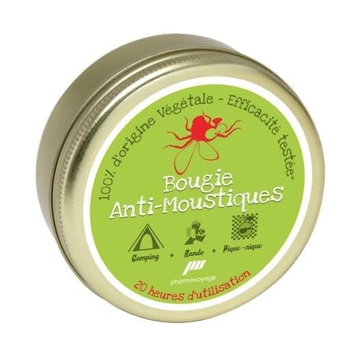 Bougie anti-moustiques 100% naturelle