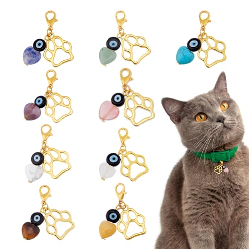 Breloques patte contre le mauvais œil SUPERFINDINGS, lot de 9 pendentifs à clipser pour animaux