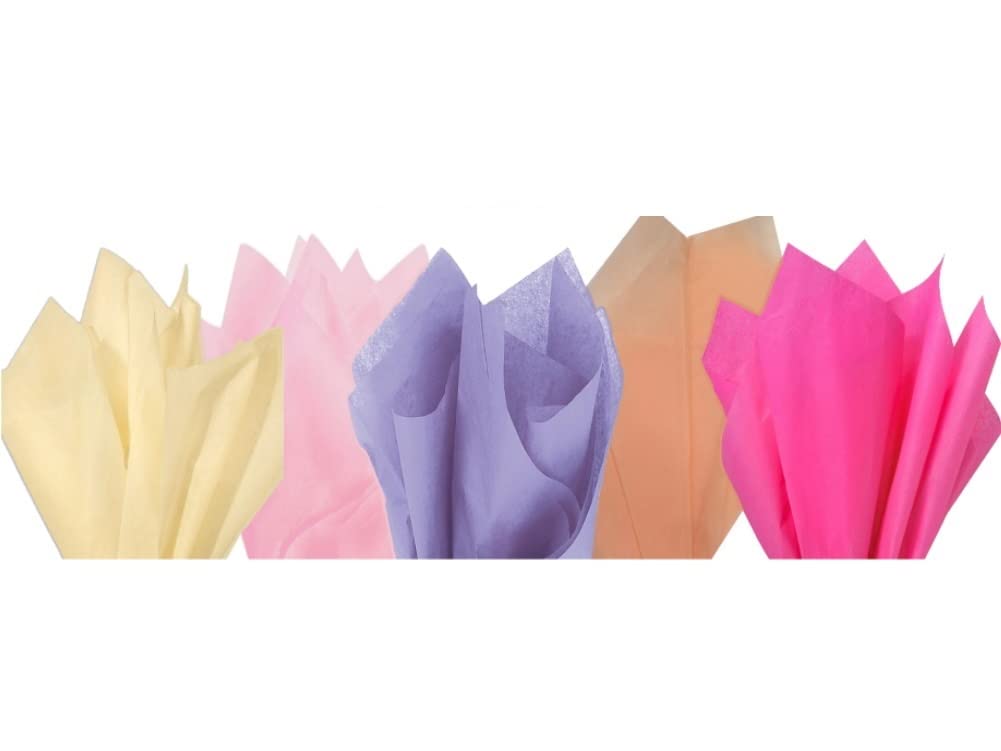 MustBeBonkers Tissue Wrapping Paper - 18GSM Colour Fast Acid Free - 35 x 45cm (Girls Mix, 100)