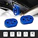 lekiliky 4PCS Rubber Exhaust Hanger, 4 Holes High-density Pipe Isolation Bushing Bracket, Vehicle Exhaust Pipe Shock Silencer Mounting Hanger, Universal for Most Cars, Trucks, and SUVs (Blue)