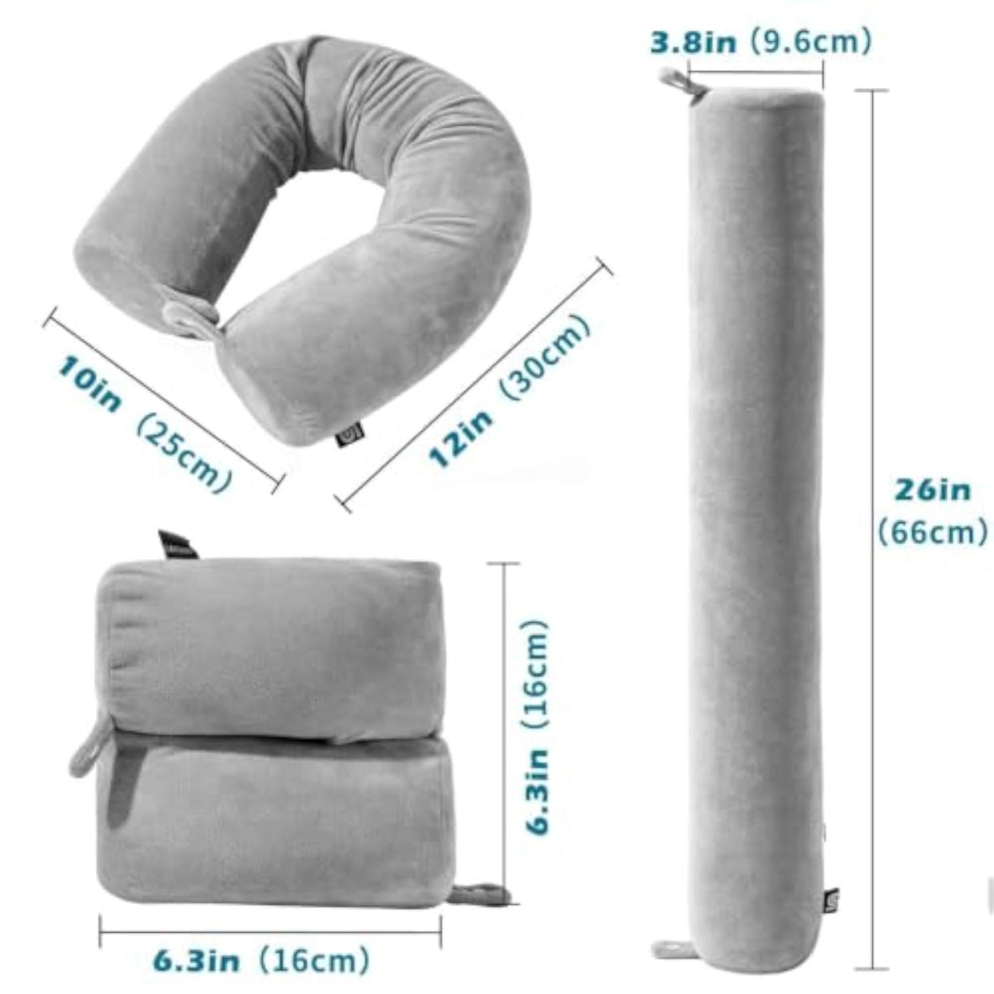 Memory Foam Travel Neck Pillow, Flexible Support