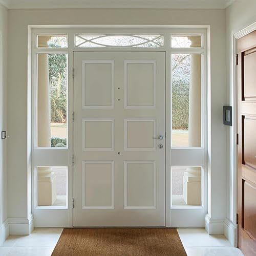 6.1M x 28MM Leisten Selbstklebend Wand Deko - Wandleistenleiste - Selbstklebende Verkleidungsleiste Zierleisten Weiß, Spiegelrahmen Schranktür Home Decoration