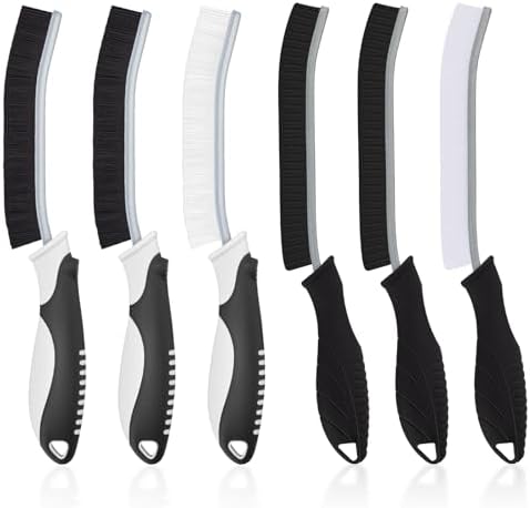 TQRR 6 Pieces Cleaning Brush Cracks Hard Bristles, Brush Boards C...