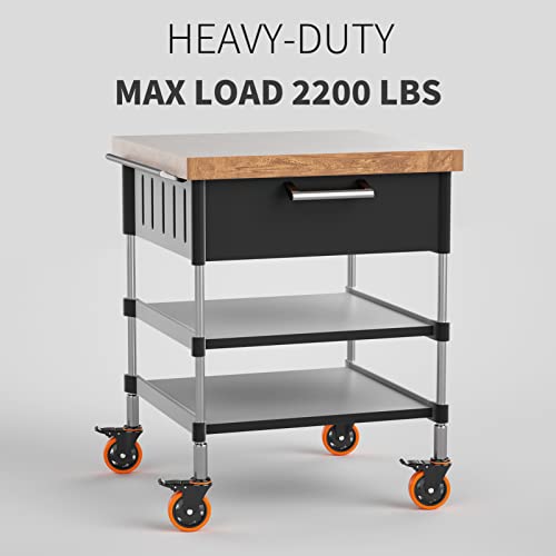 4 inch caster wheels 2200lbs threaded stem casters set of 4 heavy duty 1234-13 x 1 screw diameter 1234 stem length 134 safety dual locking industrial castors wheels for cart furniture