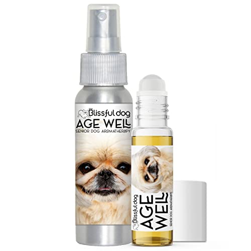 Image of The Blissful Dog Pekingese Age Well Dog Aromatherapy Roll-On Bottle for Your Dog's Peaceful Ageing
