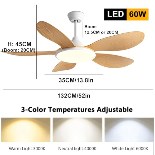 Ventilateur de plafond moderne profil bas pour rafraîchir les petits espaces