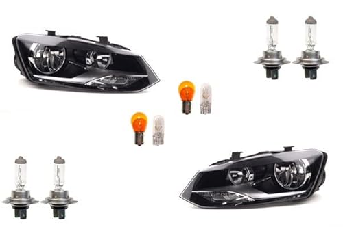 Johns, passend für VW Polo Scheinwerfer 09 6R 06/09-03/14 + Leuchtmit. Set links rechts