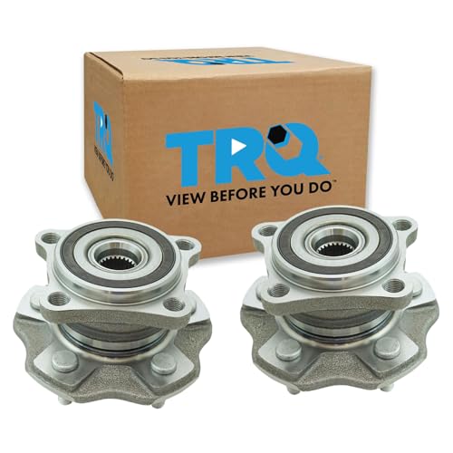 Image of TRQ Rear Wheel Bearing and Hub Assembly Set 2 Piece Compatible with 10-15 Lexus RX350 16-22 21-23 Toyota Highlander 21-22 Sienna AWD Models