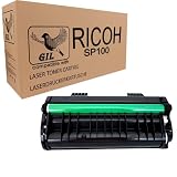 SP100 Toner Compatible pour Ricoh SP100E SP100SUE SP112SF SP112SU Noir 1200 Pages GIL