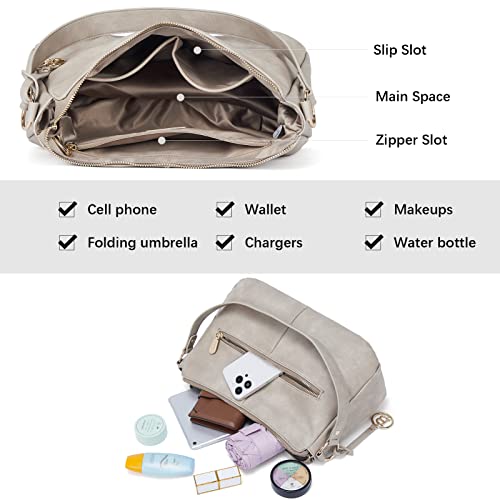Image of BOSTANTEN Purses for Women Vegan Leather Shoulder Bag Designer Ladies Hobo Handbags Pocketbooks
