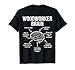 Woodworker Brain Original Funny Workshop Carpenter Gift T-Shirt