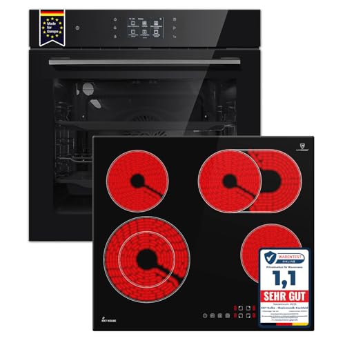 KKT KOLBE Cuisinière autonome | Four encastrable 60 cm EB8017TFT | Écran tactile TFT | Soft Close | Plaque de cuisson 59 cm CH5901RL | Catalyse | Fonction pizza | Barbecue | Chaleur tournante | Air