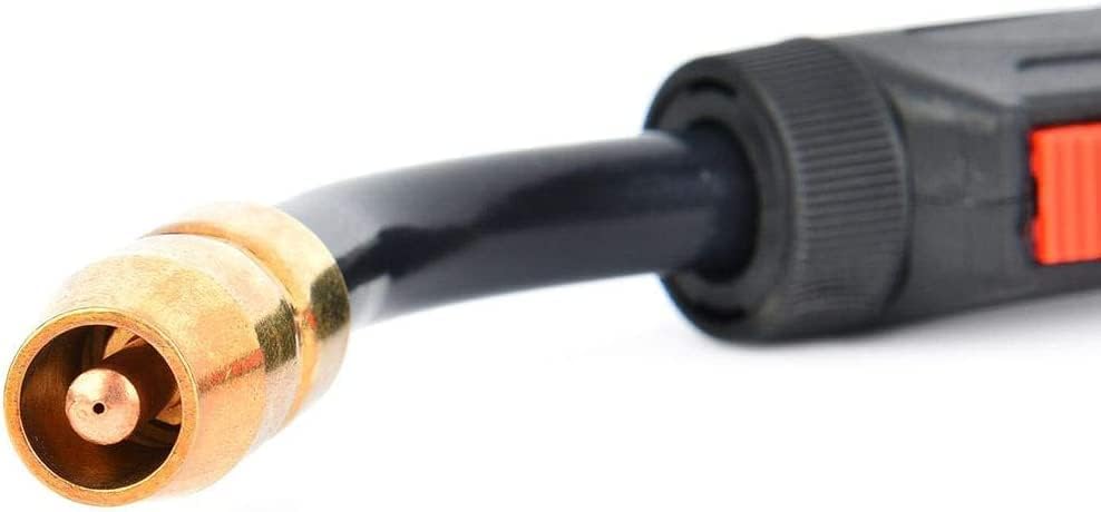 Close-up of MIG gun nozzle