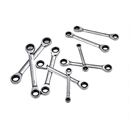 Leliafleury CR-V Double Ratcheting Wrench, 72-Tooth, 5-Degree Swing Arc - Image 4