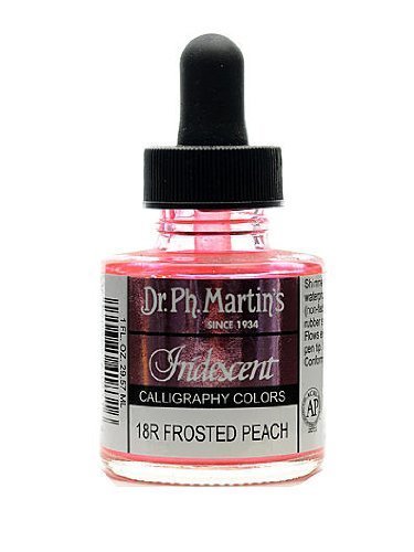 Dr. Ph. Martin's Iridescent Calligraphy Color, 1.0 oz, Frosted Peach (18R)