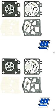 Walbro 2 Pack Genuine K10-WTE Carburetor Repair Rebuild Kit Fits WTE Series OEM