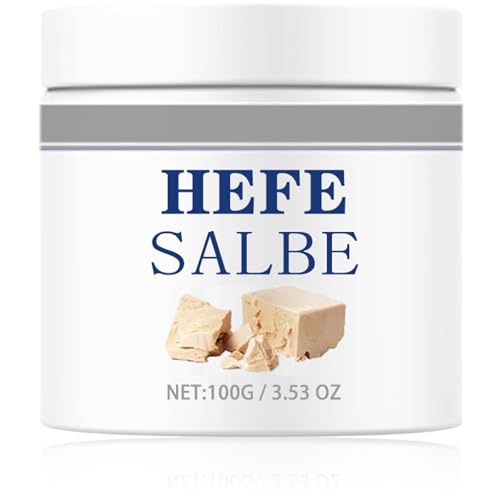 Hefesalbe Plus 100g Hefesalbe gegen Reibeisenhaut Hefe Salbe mit Aloe Vera Natürliche Reibeisenhaut Creme für Reibeisenhaut und Trockener Haut Hautreparatur-Hefecreme für Frauen & Männer (1)