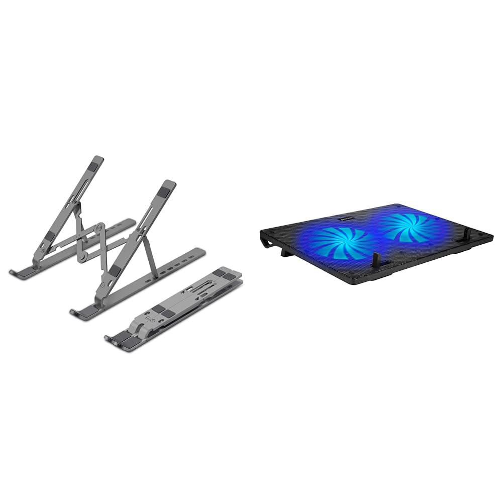 ZEBRONICS Aluminium Alloy Laptop Stand, Compatible with 9-15.6 inch Laptops, 7 Angles Adjustable Tab (B0C591Q8QD) Amazon Price History, Amazon Price Tracker