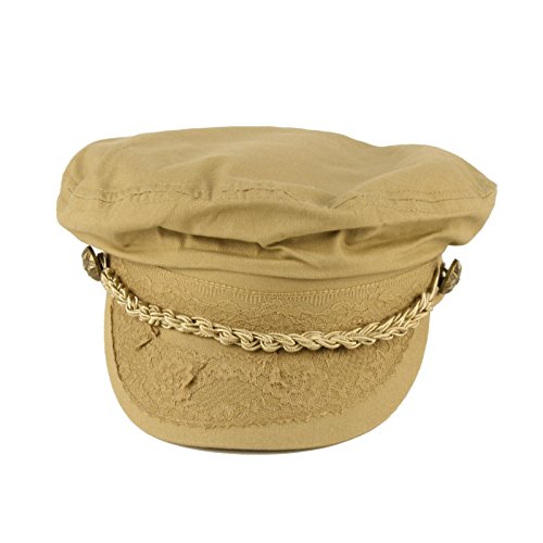 Image of SK Hat shop Men's Summer Cotton Greek Fisherman Sailor Fiddler Driver Hat Flat Cap