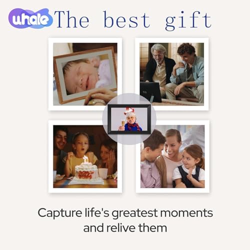 Uhale Digital Picture Frame 10.1 inch IPS Touch Screen Digital Photo Frame WiFi Enabled丨Wall Mountable丨Auto-Rotate Send Best Wishes via “Uhale ”App-for Families&Friends or Grandparents Gift - Image 5