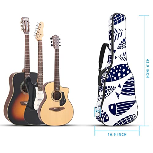 Housse étanche pour guitare acoustique avec double bandoulière et poche Doré/noir, Multicolore 04, 42.9×16.9×4.7 in… - Les Beatles, Paul McCartney, John Lennon, RIngo Starr, George Harrison Housse étanche pour guitare acoustique avec double bandoulière et poche Doré/noir, Multicolore 04, 42.9x16.9x4.7 in… – Image 6