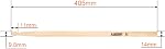 14 Packs 7pairs 5A Natural Drum Sticks,Wood Tip Drumsticks with Waterproof Bag(Maple)