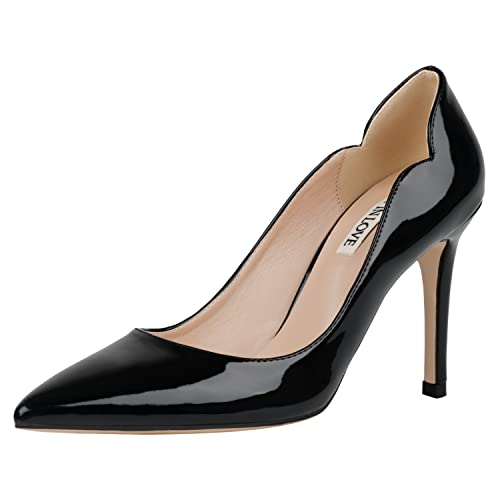 JOY IN LOVE Pumps for Women 3.5" Stiletto High Heels Pointy Toe Pumps Shoes Black 10.5US by JOY IN LOVE - Used condition - US$28.88