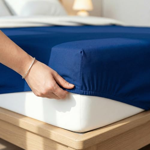 Image of Utopia Bedding Cotton Waterproof and dustproof Water absorbant Terry Fitted Mattress Protector (72x78 inches)