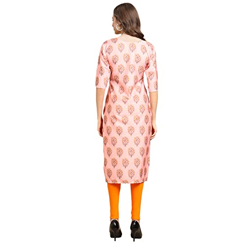 Image of Pinkmint Women's Crepe Digital Printed Straight Kurta