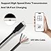 YARCHONN USB Type-C 6Pin Pigtail Cable, USB C Male Plug to 6 Cores Bare Wire Open End Power 5A Data Cable CC1 /CC2 for DIY Repair- 5Pcs -30cm/11.8in (6PIN)