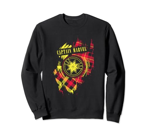 Captain Marvel Tartan Patch Sweatshirt