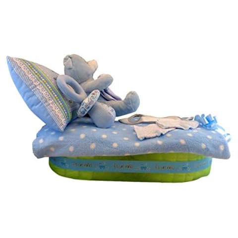 Diaper Cake Shaped Like a Crib for a Child Cover