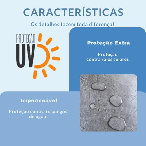 CAPA PARA LAVA E SECA BRASTEMP 11KG BNO11AS IMPERMEÁVEL (Cinza) #5