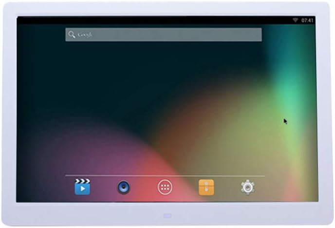 Led Screen 17.3-Inch Photo Frame, Hd Video Player, Multifunctional Wall-Mounted Advertising, Electronic Album, Preaching Machine, Advertising Machine, WHI,White