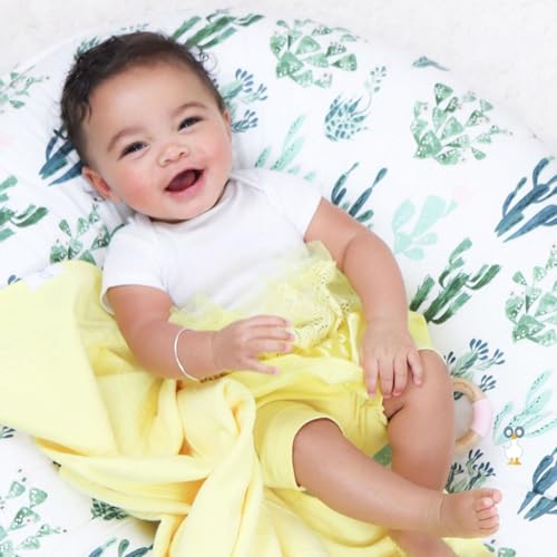 Image of GooseWaddle Polyester Knit Baby Blanket, Yellow, 30x40, All Seasons (Yellow)