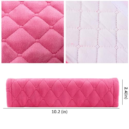 Image of Amooca Soft Auto Seat Belt Cover Seatbelt Shoulder Pad Cushions 2 PCS for a More Comfortable Driving Universal Fit for All Cars and Backpack Watermelon Red