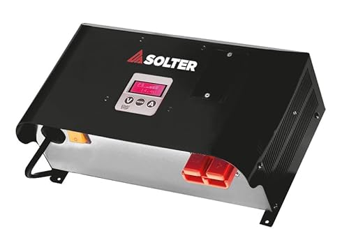 Solter Solflash 70A 12V HF - Cargador Profesional y Fuente Estabilizada 70A - Pantalla Táctil - Compatible AGM, Gel, Litio y LFP - Ideal para Talleres y Diagnosis Automotriz