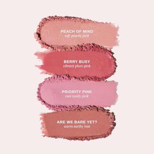 Image of Wander Beauty Hydrating Powder Blush - Lightweight, Berry Blush Makeup with a Blurring, Satin Finish - Buildable Formula with Hyaluronic Acid, Squalane & Aloe Leaf Extract - Berry Busy - 0.18 oz