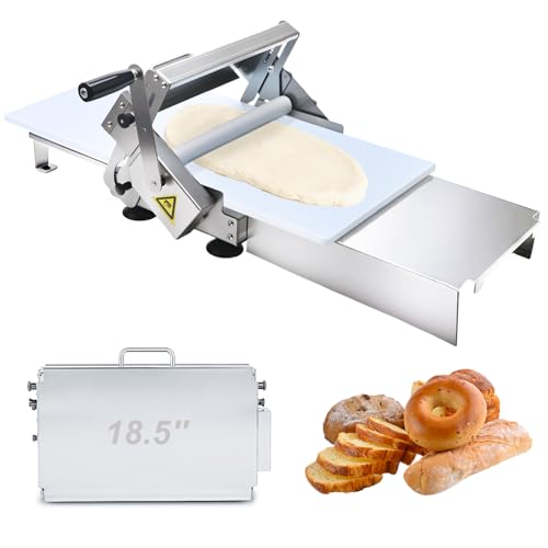 5"X22.8" Folding Dough Sheeter Machine, Manual Stainless Ste...