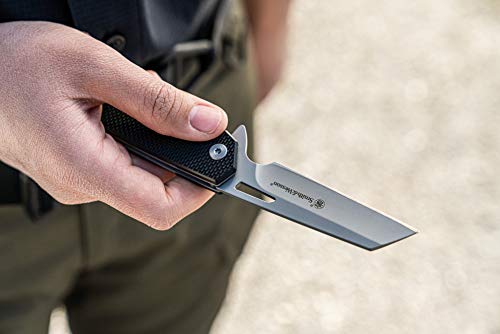 Smith & Wesson Sideburn faca dobrável de alto carbono de 18,4 cm S.S. Ultra Glide com lâmina de 3 po