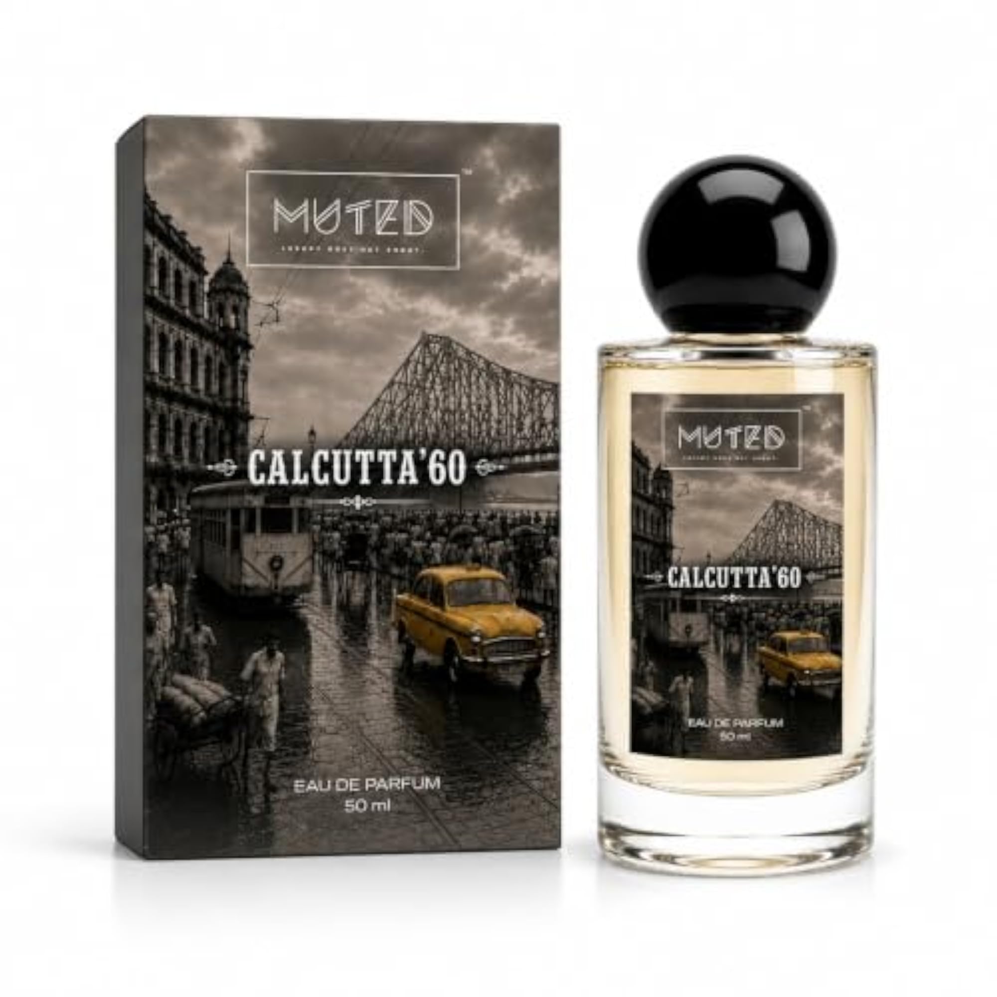 Calcutta 60 Eau De Parfum Unisex, Spicy Amber, 50ml Pack of 2